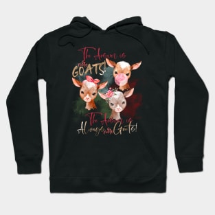 The Answer Is More Goats Watercolor Hoodie